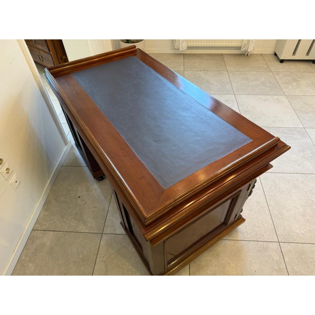 Gründerzeit Column Desk in Walnut For Sale - Image 17 of 18