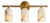 Handcrafted Brass 3-Light Vanity Sconce With Natural Alabaster Shades, Luxury Bathroom Lighting For Sale