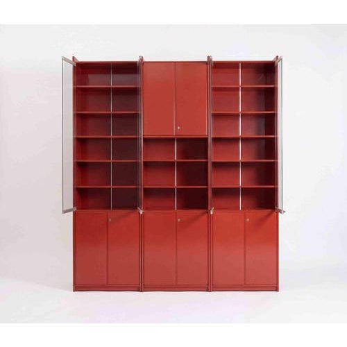 Metal Vintage 4 Module Olinto Bookshelf by Kazuhide Takahama, 1970s For Sale - Image 7 of 12