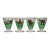 Set X 4 Abercrombie & Fitch X Frank Vosmansky Hand Painted Fox Hunter Cocktail Glasses For Sale