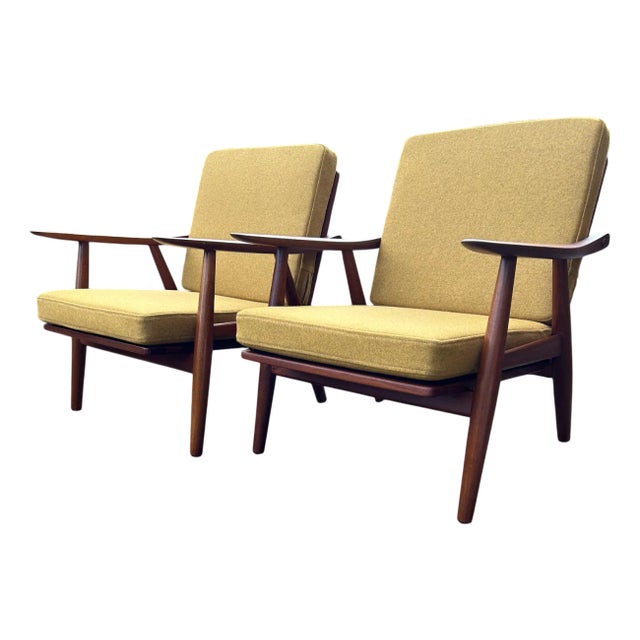 Set of GE270 Armchairs by Hans J Wegner for Getama, 1950s For Sale