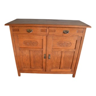 Art Deco Sideboard in Wood, Oak For Sale