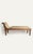 English Antique Anglo-Indian Carved and Inlaid Wood Chaise Lounge in Silk For Sale - Image 3 of 3