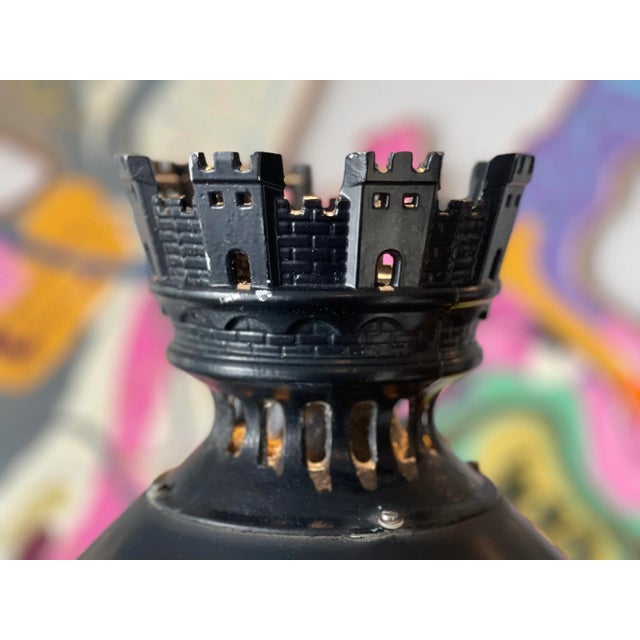 Parisian Cast Iron Lantern, France, in Good conditions. Designed 1950 to 1959