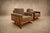 1960s Brazilian Modern Pair of Armchairs in Caviúna and Mushroom-Taupe Mohair, Novo Rumo, 1960s For Sale - Image 5 of 18