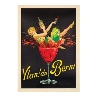 1930 "Vlan Du Berni Aperitif" Poster For Sale