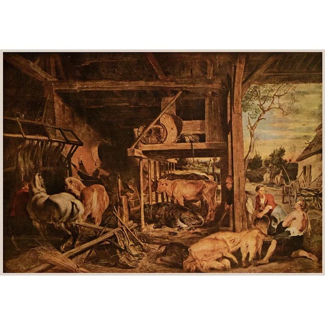 Chocolate 1944 After Rubens, Cottage Style First Edition Parisian Photogravure For Sale - Image 8 of 8