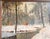 Wood 20th Century Luminist Impressionist Winter Landscape Painting by Anton Stockmann For Sale - Image 7 of 15