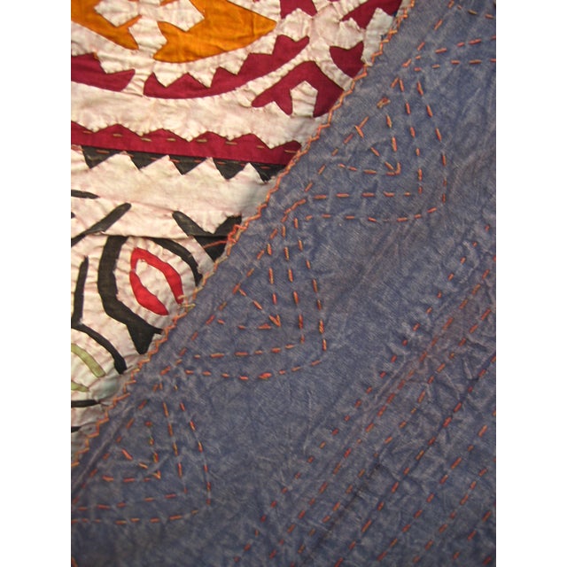 Indian Patchwork Appliques Quilt or Tapestry For Sale - Image 13 of 13