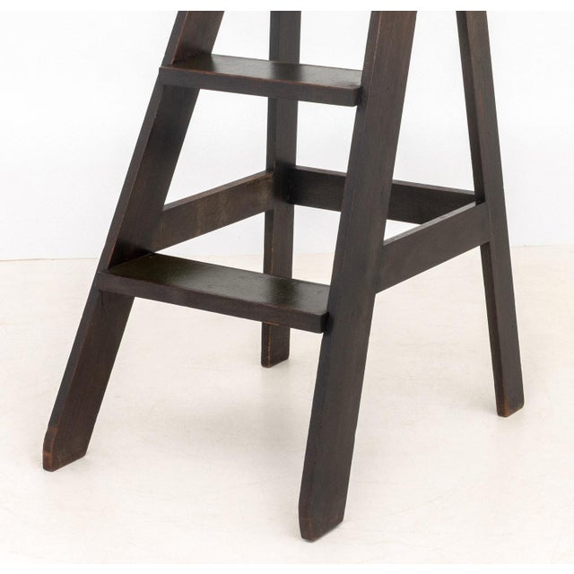 Arts & Crafts Arts and Crafts Style Library Step Ladder For Sale - Image 3 of 7