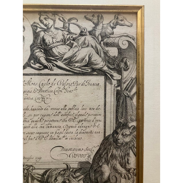 17th Century 1608 Antonio Tempesta Engraving and Etching For Sale - Image 5 of 6