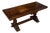 Early Italian 19th Century Walnut Table with Trestle Base and Single Drawer For Sale