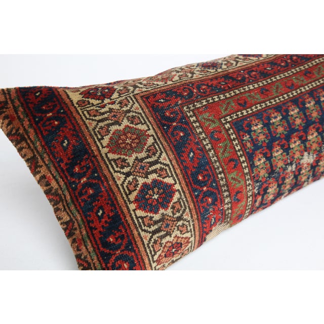 Textile Handwoven Tribal Navy Blue Throw Rug Pillow Cover -16'' X 40'' For Sale - Image 7 of 10
