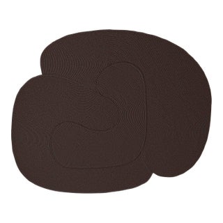 Riff Rug, 4x6ft, Brown, From Souda, Braided, Coiled Wool Area Rug For Sale