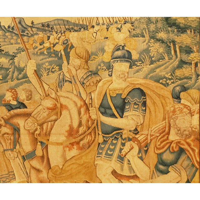 Traditional 17th Century Flemish Historical Tapestry with the Roman General Coriolanus For Sale - Image 3 of 6