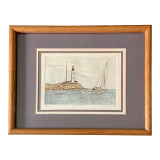 Vintage Seascape Print by Keith Lee, Signed For Sale
