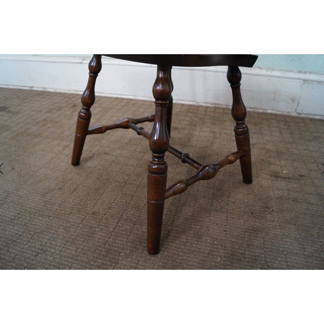 S. Bent Bros Solid Maple Windsor Chairs - a Pair For Sale - Image 12 of 13
