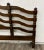 Late 20th Century Vintage King Size Country French Louis XV Style or Shape Ladderback Headboard For Sale - Image 5 of 10