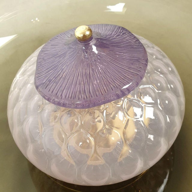 1990s Brown and Purple Murano Glass Sconces - A Pair For Sale - Image 11 of 13