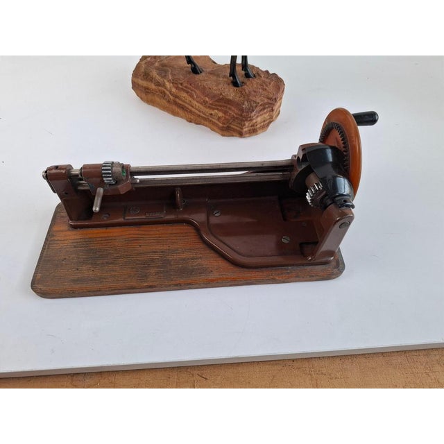 Metal Mid-Century Mechanical Pencil Sharpener from Sellier & Bellot, Former Czechoslovakia, 1940 For Sale - Image 7 of 13