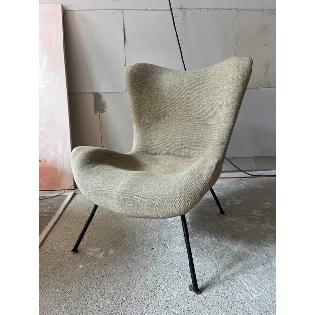 Beige Madame Chair by Fritz Neth for Correcta, 1950s For Sale - Image 8 of 10