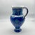 Handmade Ceramic Pitcher (25cm) – Deep Blue “Fish Scale” Pattern – Iznik Jug with Handle For Sale - Image 9 of 11