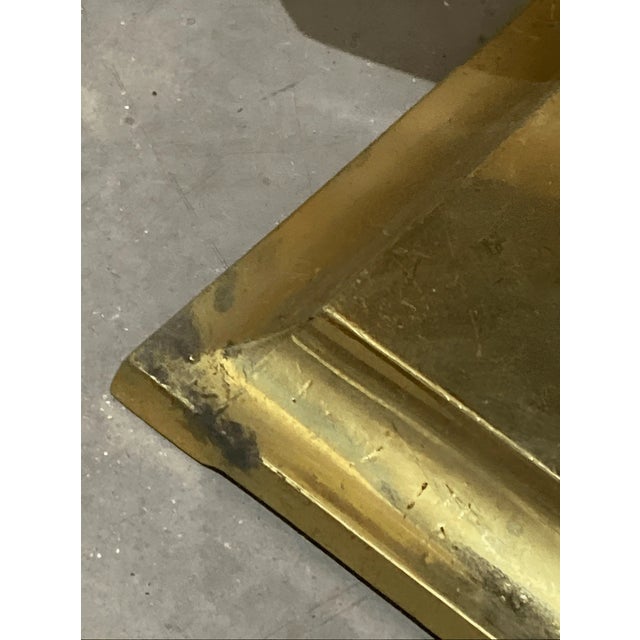 Brass Vintage Italian Style Solid Brass 3 Piece Set Fireplace Tools For Sale - Image 8 of 8