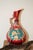 This little porcelain majolica ewer pitcher is hand-painted and nicely glazed, it stands 8" tall and is in very good...