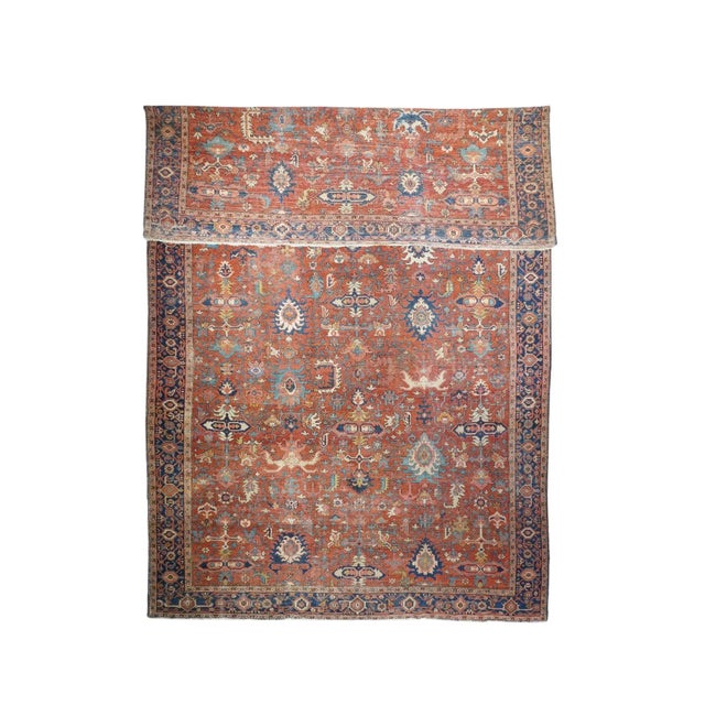 Late 19th Century Fine Antique Serapi Rug 11'5'' X 17'10'' For Sale - Image 5 of 11