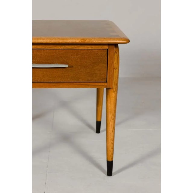 Lane Altavista Midcentury Side Table with Single Drawer and Tapering Legs For Sale - Image 10 of 12