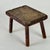 Brown Exquisite Patina on Small Primitive Antique Wood Stool/Table, Salesman Sample For Sale - Image 8 of 11