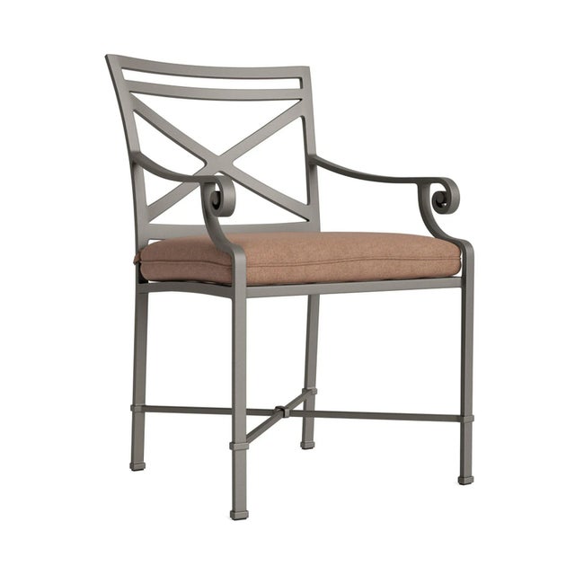 Brown Jordan Venetian Arm Chair, Mica frame with Fusion Clay fabric For Sale - Image 12 of 12