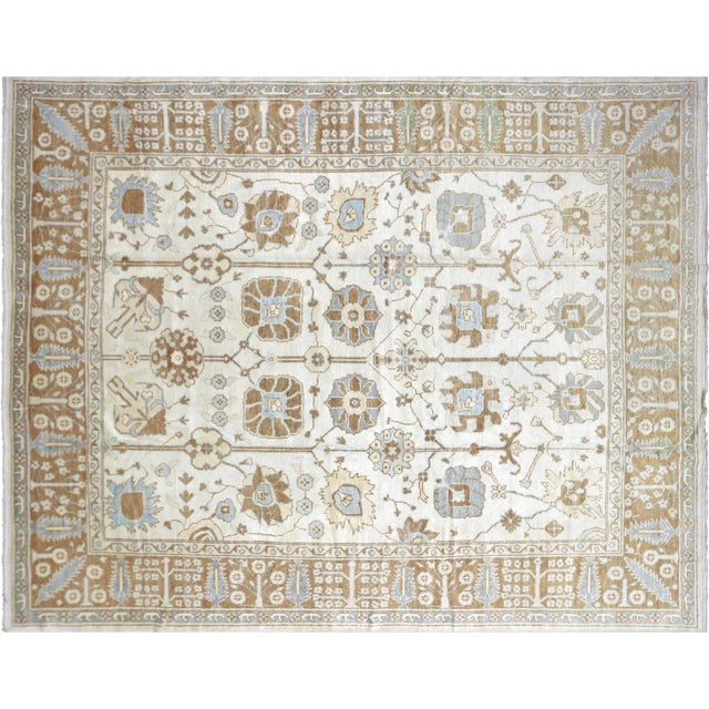 Contemporary Turkish Oushak Rug For Sale