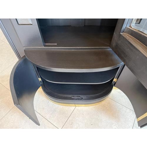 Black Art Nouveau Black Bookcase, 1890s For Sale - Image 8 of 17