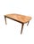 Vintage Refinished Walnut Chevron Veneer Extendable Dining Table With Two Leaves For Sale - Image 9 of 10