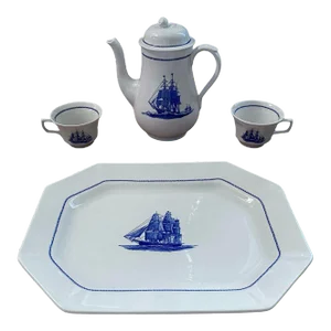 Late 20th Century Wedgwood American Clipper Hostess Set - 5 Pieces