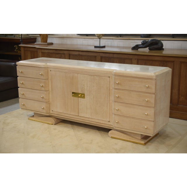 Modernist Art Deco Buffet by Pechon Mof 1941 for the Decorator Pebreuil, 1940s For Sale - Image 11 of 16
