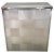 Silver Woven Aluminum Laundry Hamper Chest For Sale - Image 8 of 8