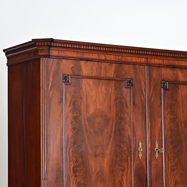 18th Century Dutch Louis XVI Style Mahogany Cabinet For Sale - Image 11 of 12