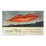 Vintage Original 1966 Man Ray Lacma Exhibition Print, Signed/Framed For Sale