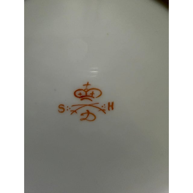 1860s Royal Crown Derby Imari Pattern Cups and Saucers by Stevenson & Hancock - Set of 10 For Sale - Image 9 of 18