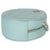 Animal Skin Teal Ultimate Stitch Lambskin Round Clutch On Chain For Sale - Image 7 of 9