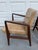 1950s Walnut Armchairs - Jens Risom Design - Original Naugahyde, Labeled, 1960s For Sale - Image 5 of 15