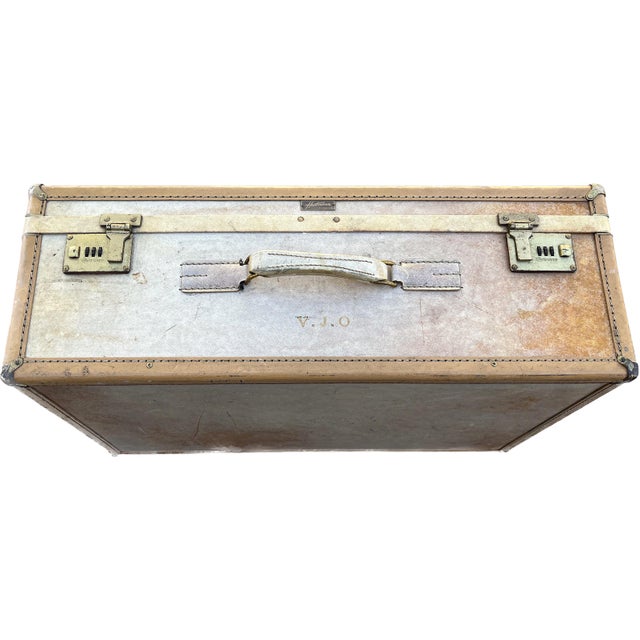 1950s Vintage Hartmann Belted Leather Suitcase For Sale In Los Angeles - Image 6 of 7