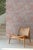 Textile Mahjong Tile Grasscloth Wallpaper by House Party | Coral Crack | 8 Yards For Sale - Image 7 of 8