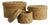 Seagrass Round Lidded Baskets, Set Of 3 For Sale