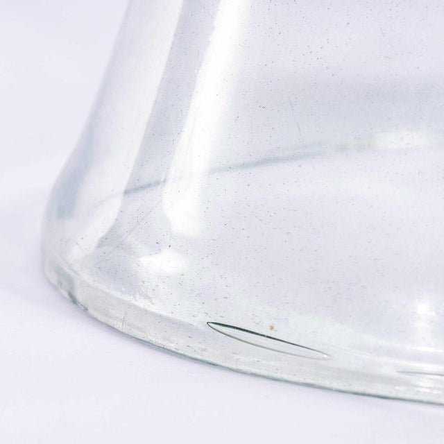 Antique French Mouth Blown Glass Cloche, 1800s For Sale - Image 3 of 8