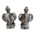 Late 20th Century Monumental Zinc Finials From Paris- Pair For Sale