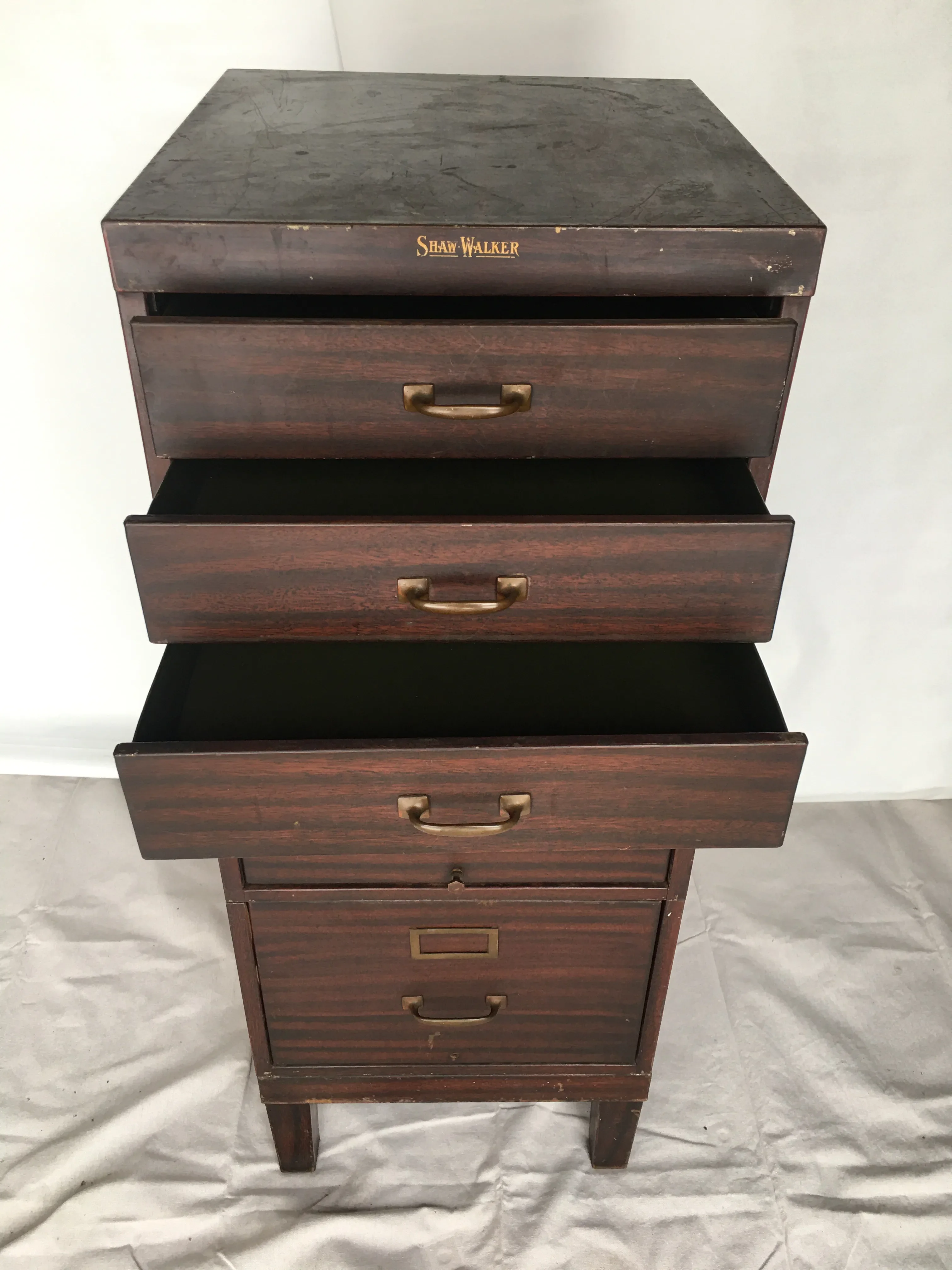 1930s Shaw Walker Industrial File Cabinet | Chairish