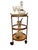 Gold Neoclassicist Art Deco French Bar Trolley in Brass, 1970s For Sale - Image 8 of 9